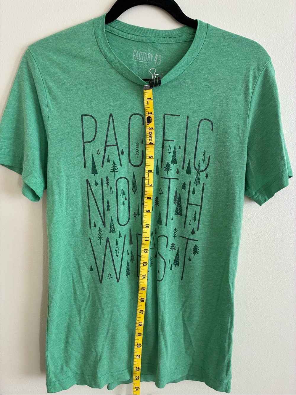 Green Graphic T-Shirt - Pacific Northwest PNW Print Small